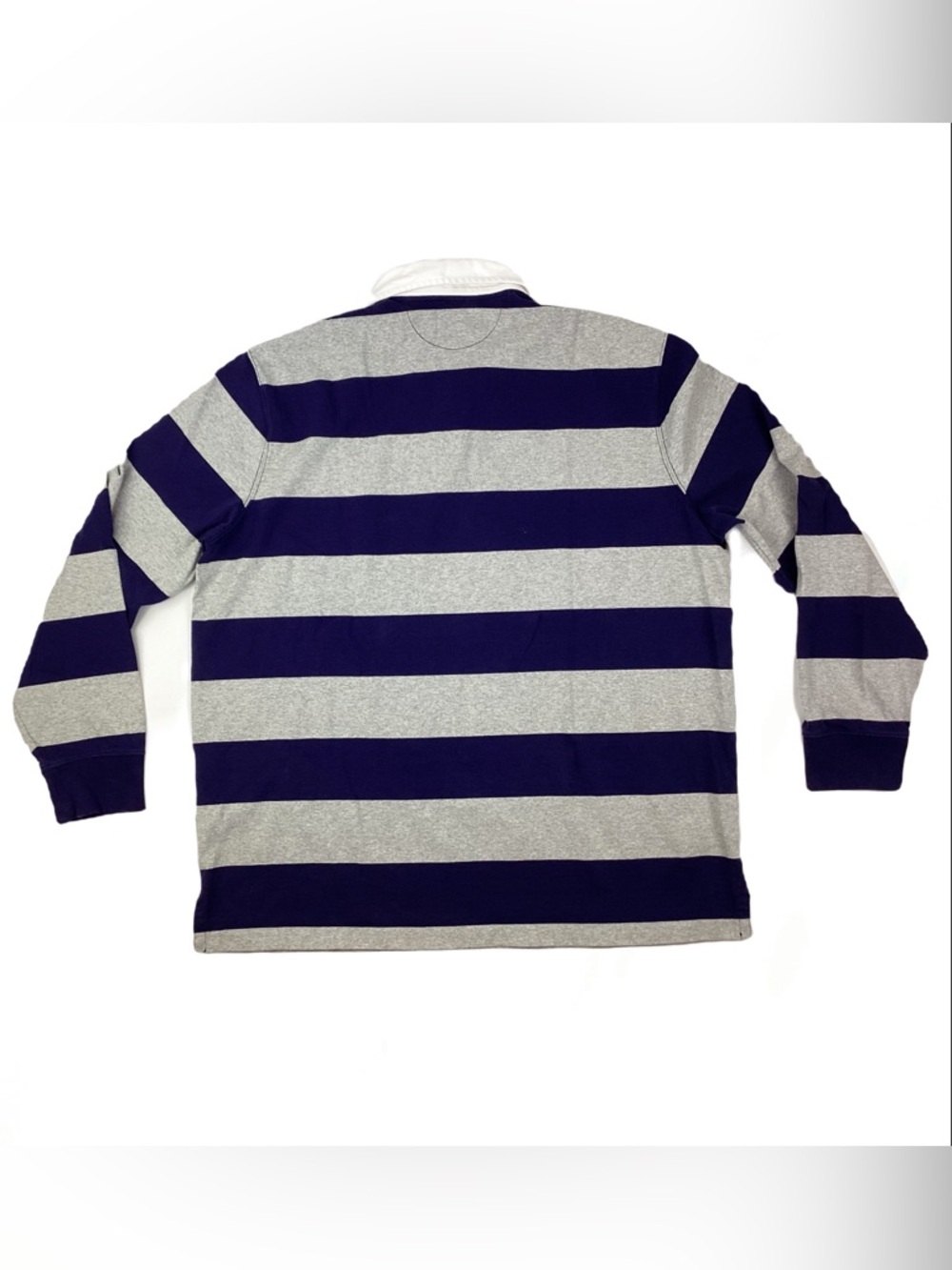 Polo Ralph Lauren Rugby Stripe Jersey in Grey and Navy. XL - Picture 2 of 6